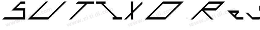 SUTIXO RegularSlant字体转换